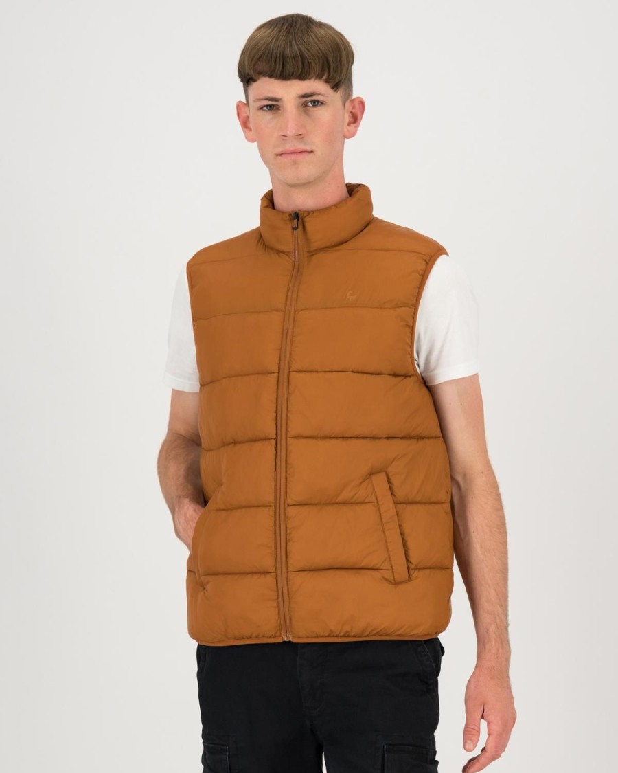 Old Khaki Jackets | Men'S Ford Vest Jacket Rust