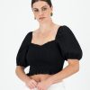 Old Khaki Shirts & Blouses | Women'S Liliana Off-Shoulder Top Black