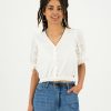 Old Khaki Shirts & Blouses | Women'S Malia Embroidered Blouse White