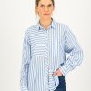 Old Khaki Shirts & Blouses | Women'S Nova Boyfriend Shirt Blue