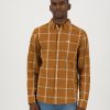 Old Khaki Shirts | Men'S Derek Textured Slim Fit Shirt Tan