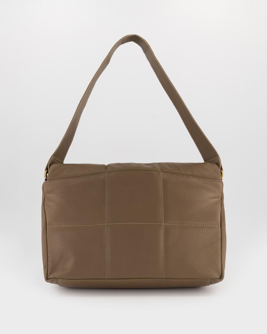 Old Khaki Bags & Purses | Women'S Corrie Quilted Leather Bag Taupe