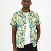 Old Khaki Shirts | Men'S Luther Slim Fit Floral Shirt Green