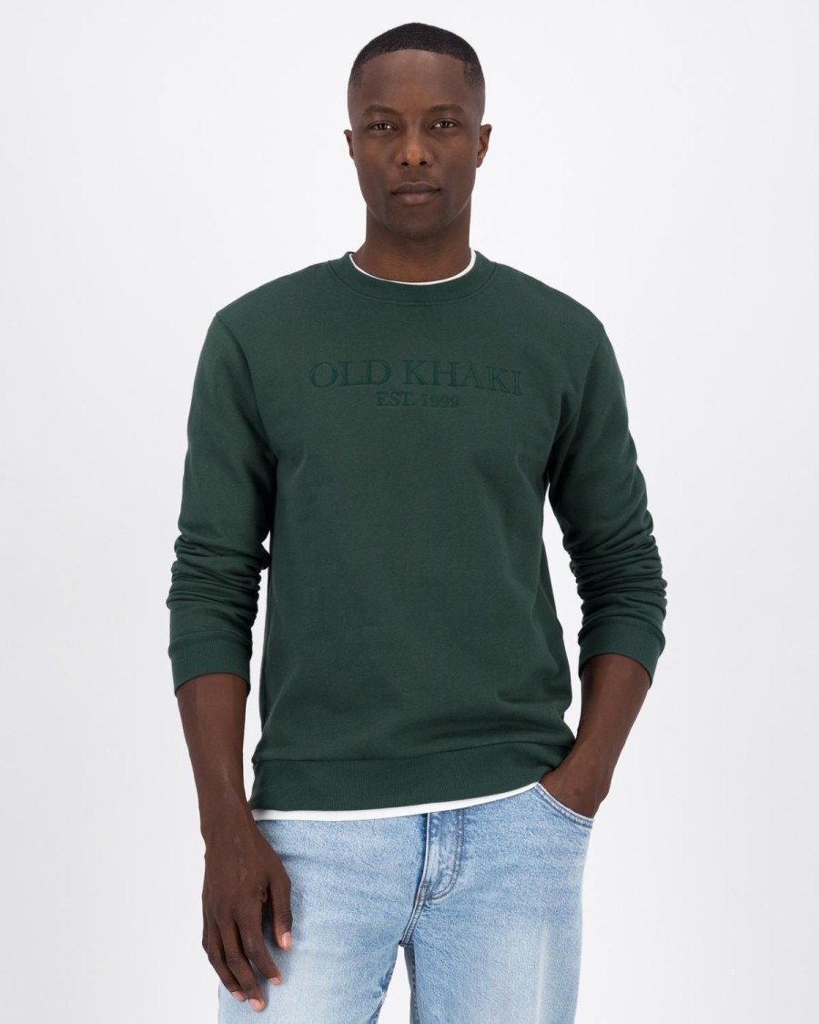 Old Khaki Sweats | Men'S Beau Crew Sweat Green