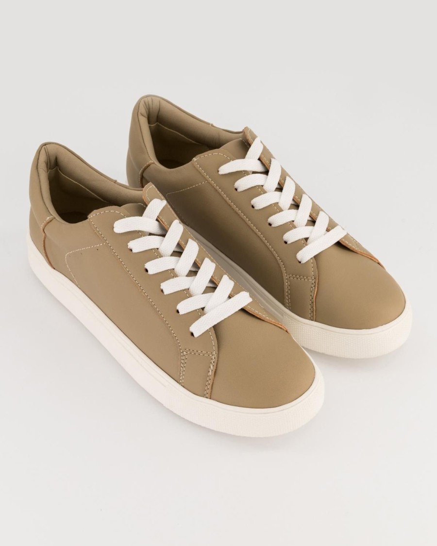 Old Khaki Sneakers | Women'S Sansa Leather Sneaker Taupe