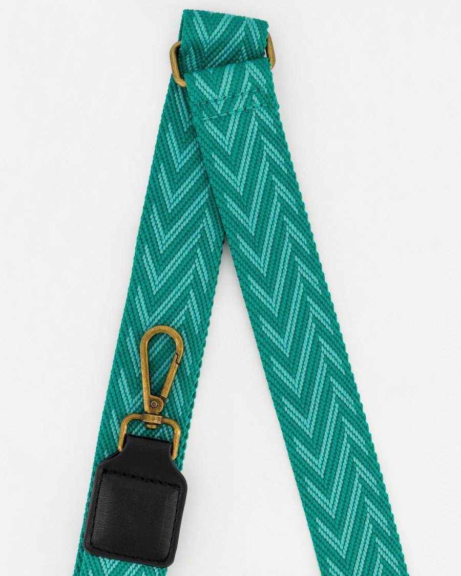 Old Khaki Bags & Purses | Women'S Chevron Print Bag Strap Green