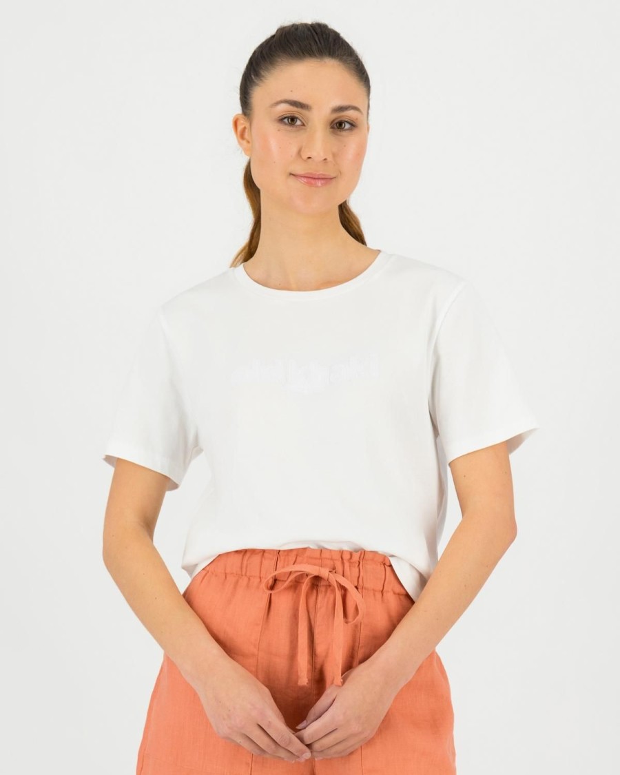 Old Khaki T-Shirts & Camis | Women'S Sia Relaxed Fit T-Shirt White