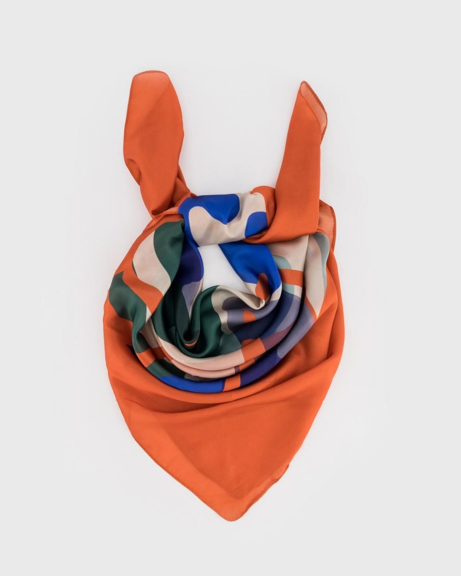 Old Khaki Scarves & Kimonos | Women'S Rolisa Silk Scarf Orange