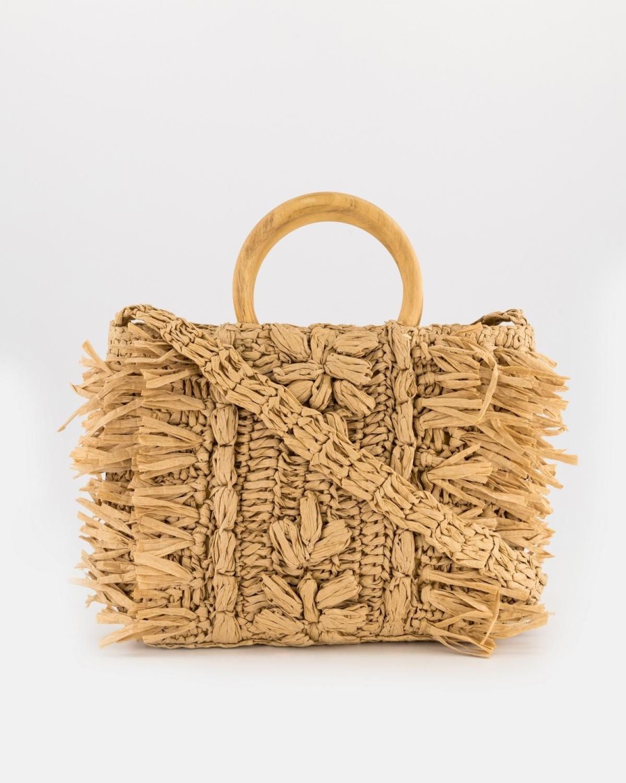 Old Khaki Bags & Purses | Women'S Ziah Basket Bag Oatmeal