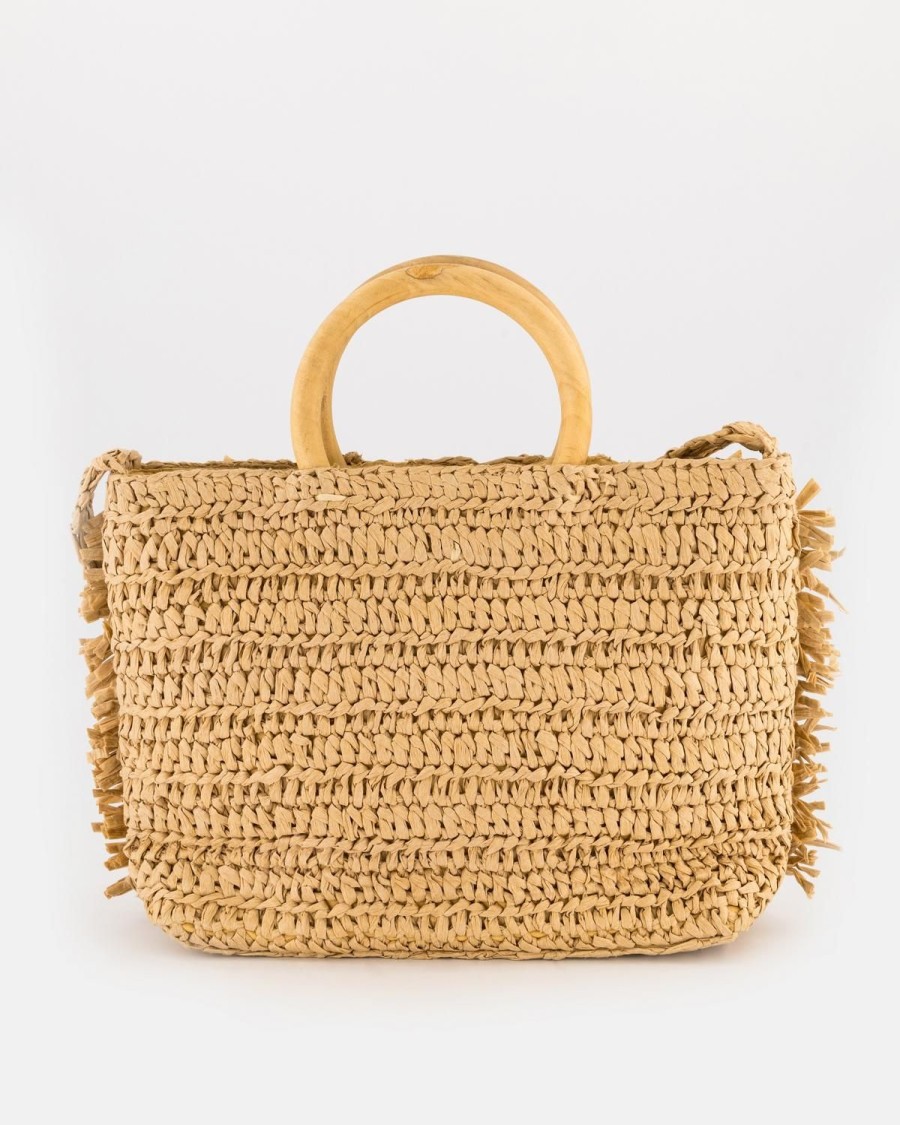 Old Khaki Bags & Purses | Women'S Ziah Basket Bag Oatmeal