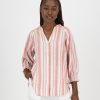 Old Khaki Shirts & Blouses | Women'S Meg Peasant Top Red