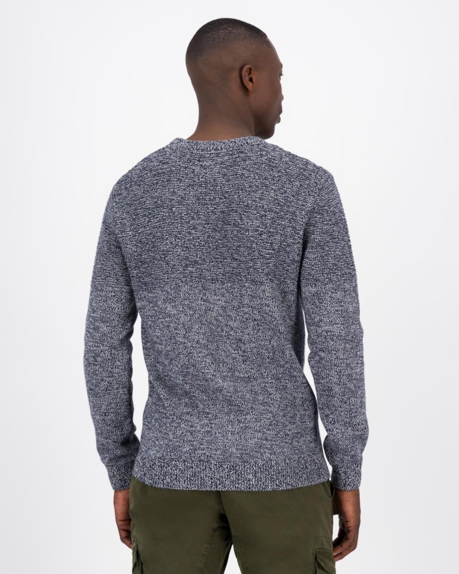 Old Khaki Knitwear | Men'S Crayson Textured Crew Neck Knit