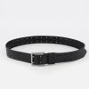 Old Khaki Belts | Fiero 2 Prong Leather Belt Black