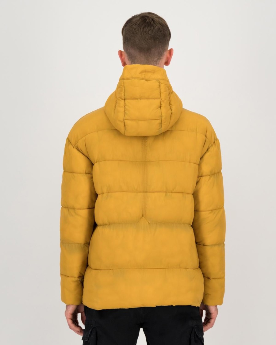 Old Khaki Jackets | Men'S Milo Puffer Jacket Mustard