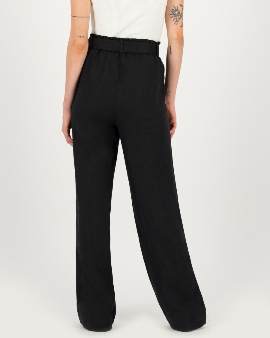 Old Khaki Pants | Women'S Adrienne Paperbag Pants Black