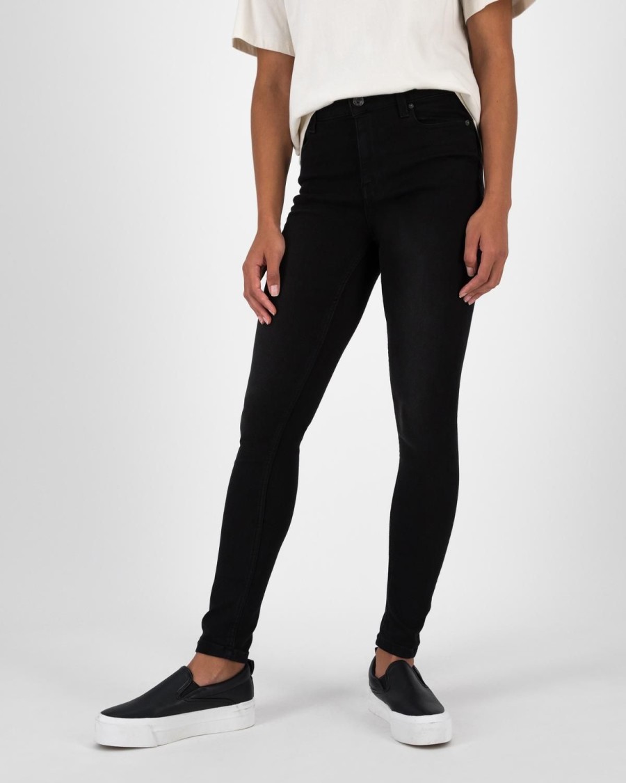 Old Khaki Denim | Women'S Poppi Skinny Denim Black