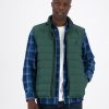 Old Khaki Jackets | Men'S Caleb Rib Stop Quilted Gilet Dark Green