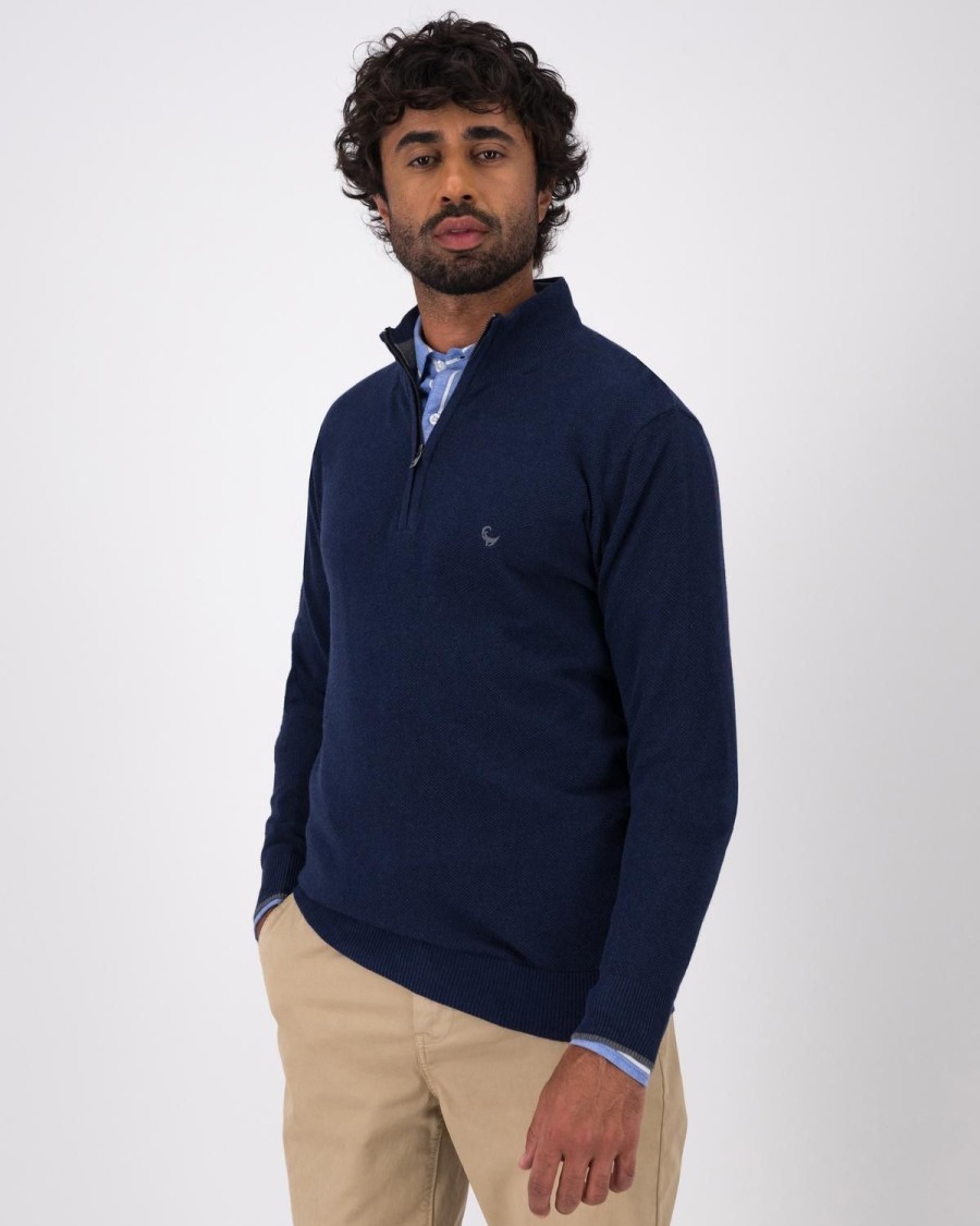 Old Khaki Knitwear | Men'S Zane Knit Indigo