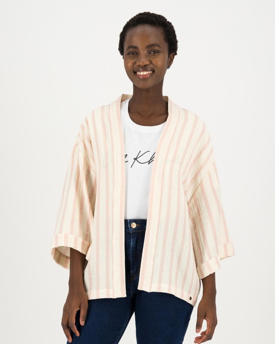 Old Khaki Scarves & Kimonos | Women'S Angela Kimono Milk