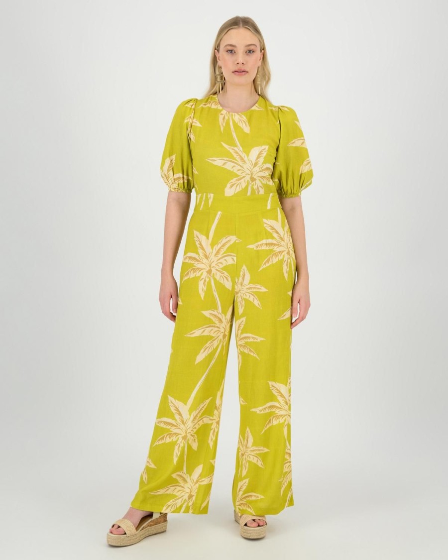 Old Khaki Dresses & Jumpsuits | Women'S Bodette Jumpsuit Chartreuse