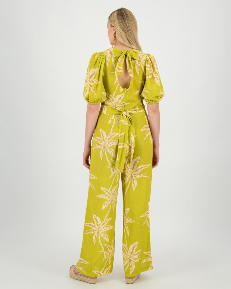 Old Khaki Dresses & Jumpsuits | Women'S Bodette Jumpsuit Chartreuse