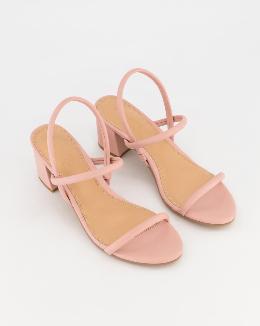 Old Khaki Wedges & Flats | Women'S Perrie Leather Heel Light Pink