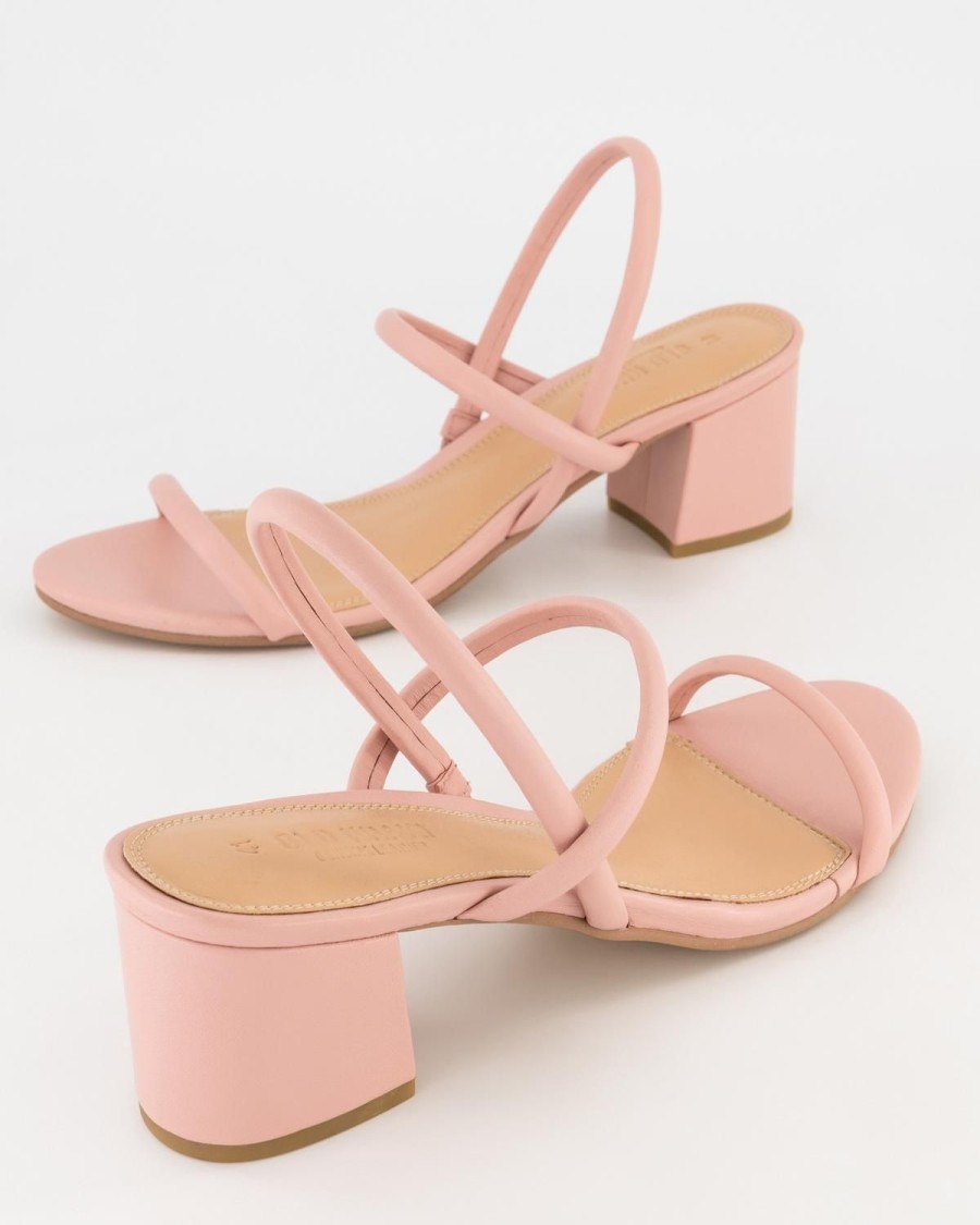 Old Khaki Wedges & Flats | Women'S Perrie Leather Heel Light Pink