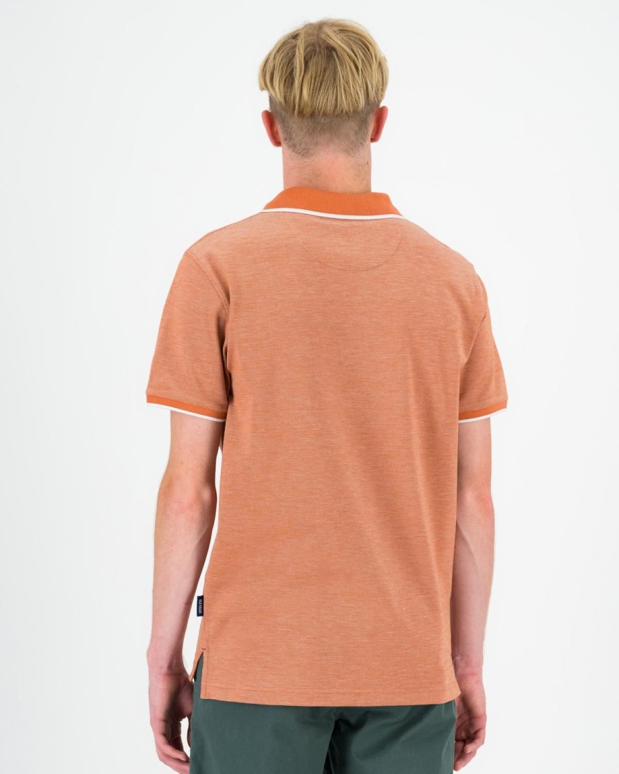 Old Khaki Golfers | Men'S Casper Tipped Golfer Orange