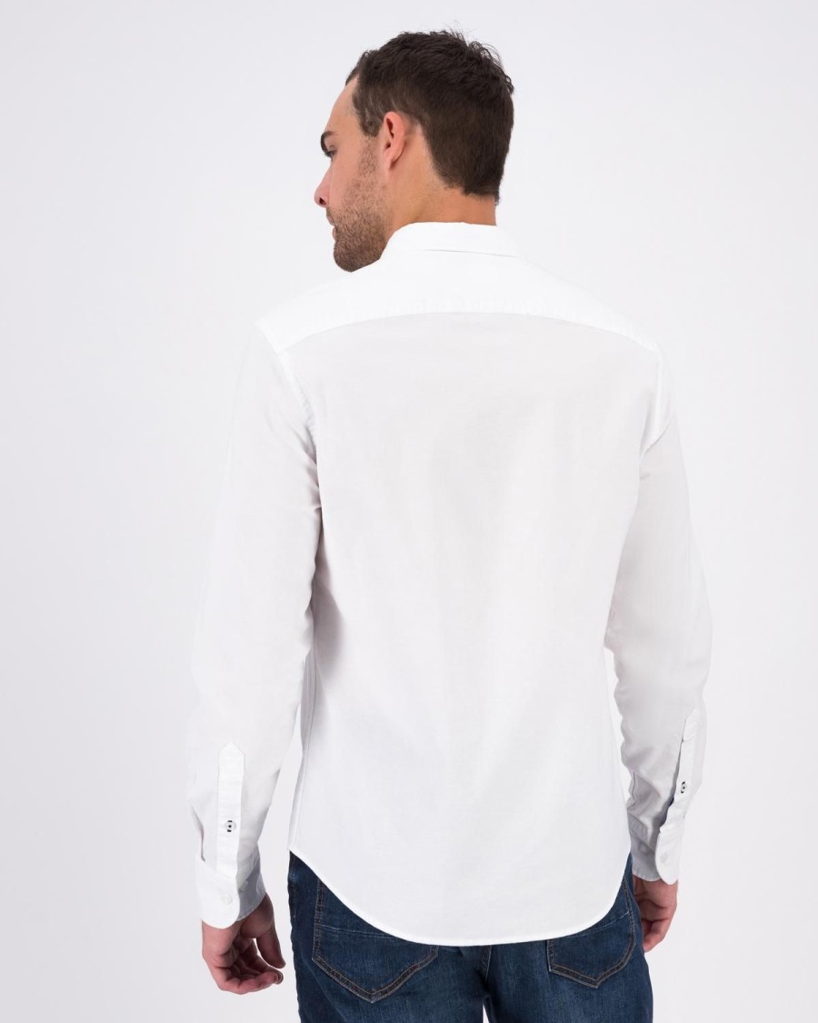 Old Khaki Shirts | Men'S Carlos Oxford Shirt White