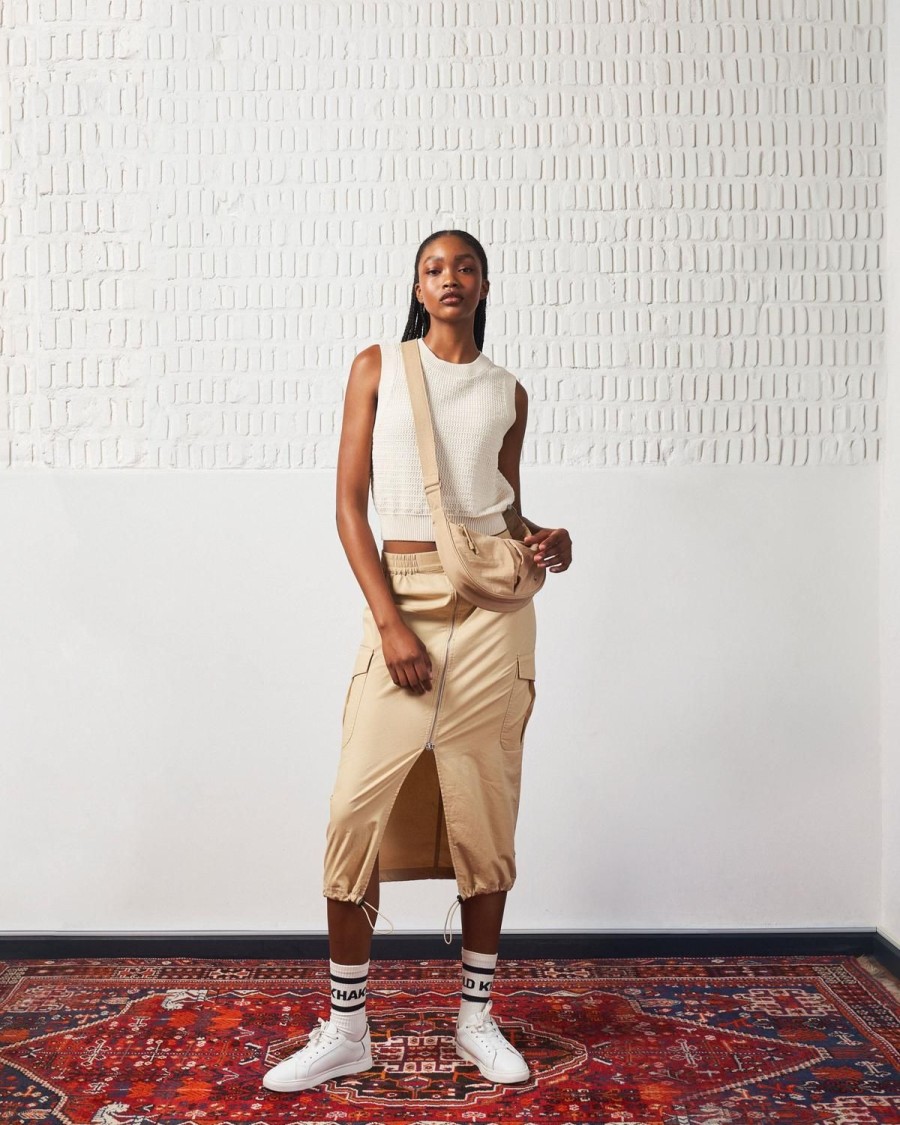 Old Khaki Skirts | Women'S Carly Utility Skirt Stone