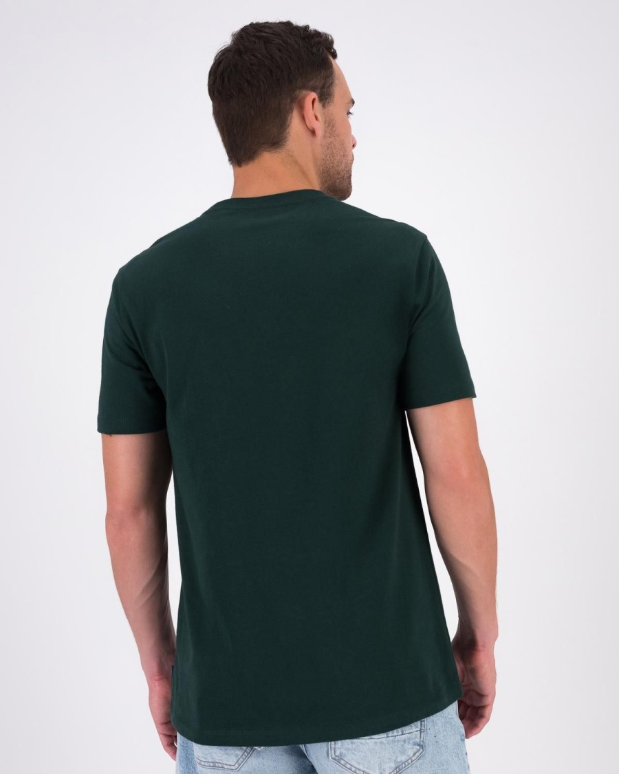 Old Khaki T-Shirts | Men'S Maison Embroidery T-Shirt Dark Green