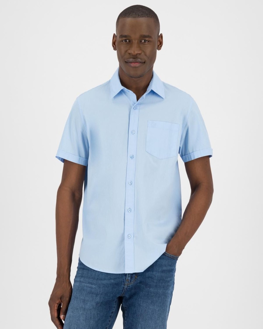 Old Khaki Shirts | Men'S Ali Slim Fit Shirt Light Blue