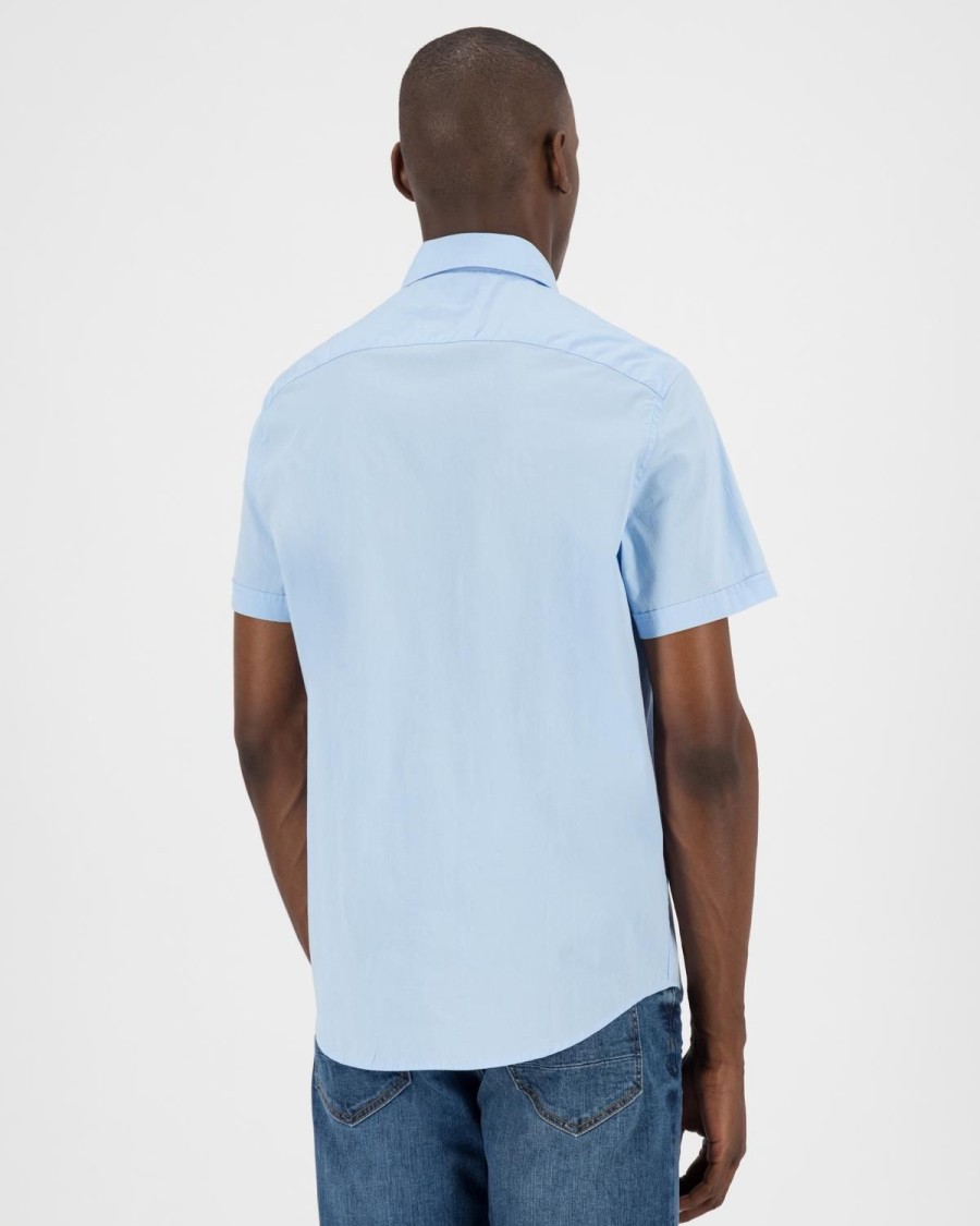 Old Khaki Shirts | Men'S Ali Slim Fit Shirt Light Blue