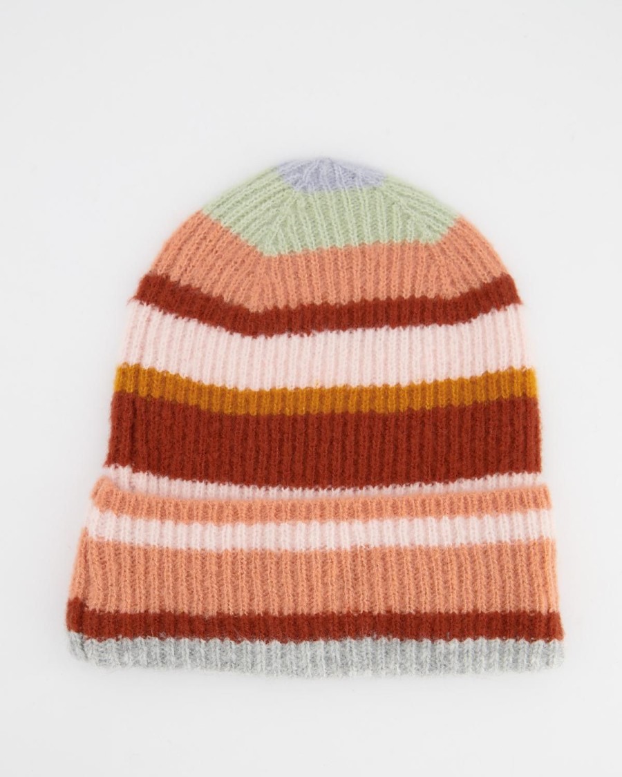 Old Khaki Beanies, Hats & Caps | Women'S Skylar Soft Stripe Beanie Rust