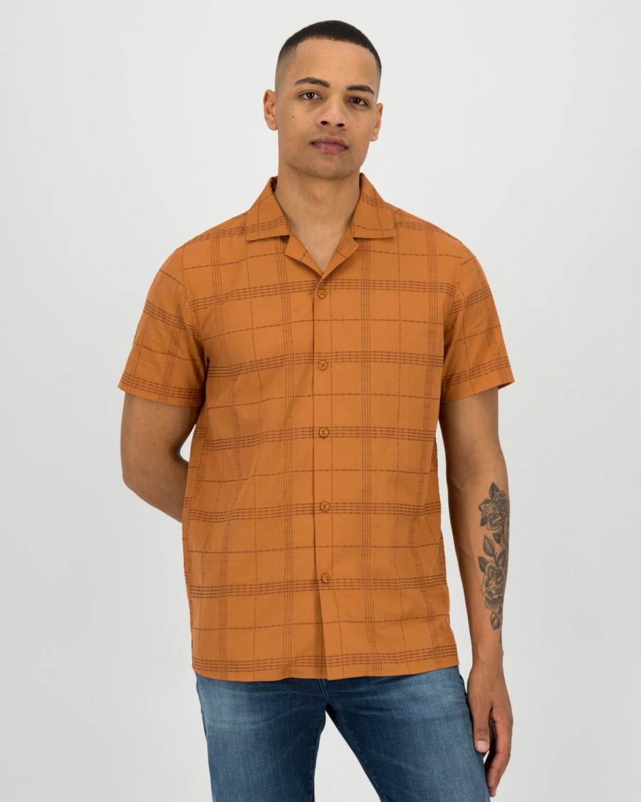 Old Khaki Shirts | Men'S Gael Regular Fit Shirt Rust