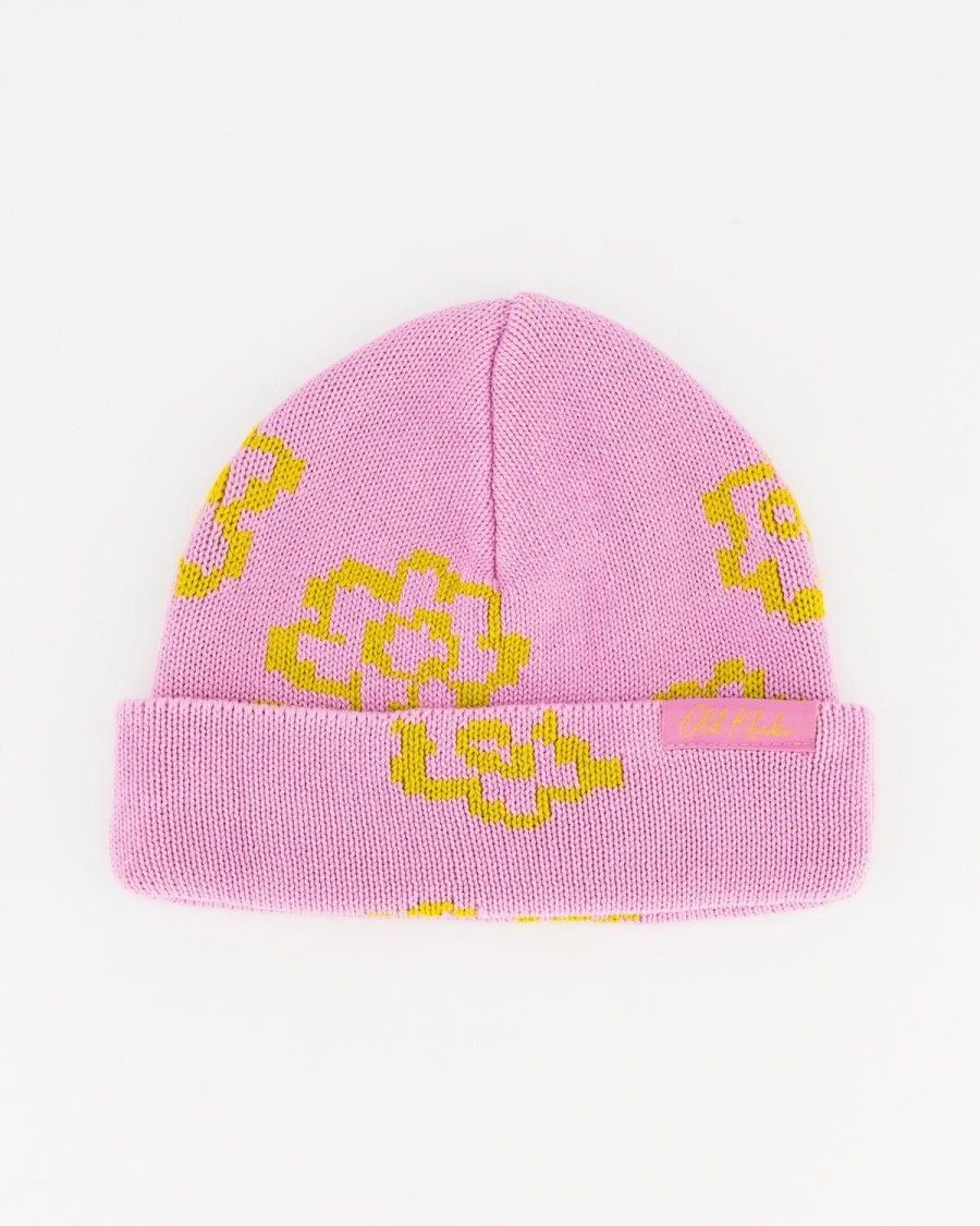 Old Khaki Beanies, Hats & Caps | Women'S Vida Floral Outline Beanie Pink