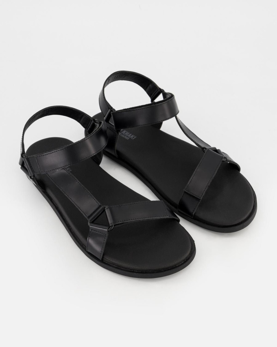 Old Khaki Sandals | Men'S Loyiso Leather Sandal Black