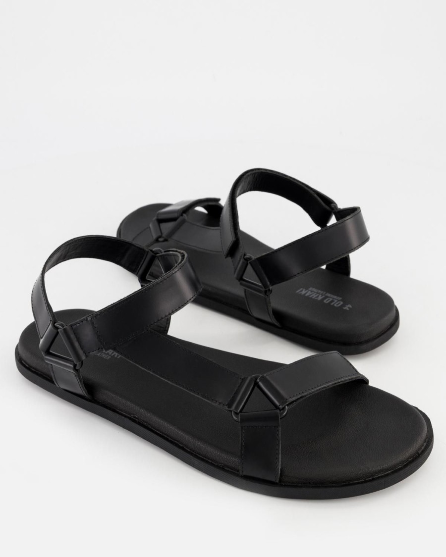 Old Khaki Sandals | Men'S Loyiso Leather Sandal Black