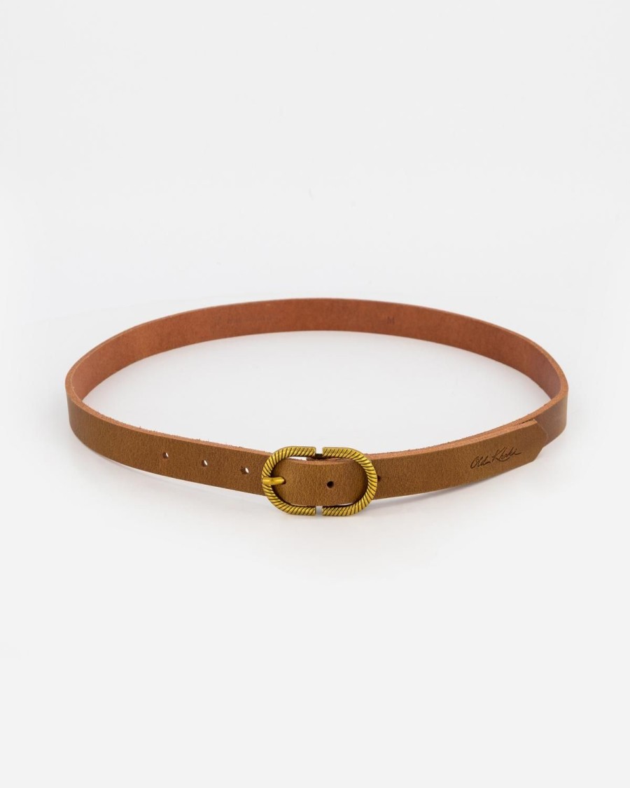 Old Khaki Belts | Women'S Tatum Leather Belt Tan