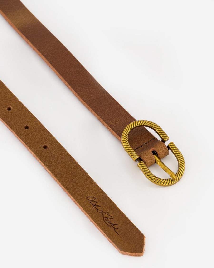 Old Khaki Belts | Women'S Tatum Leather Belt Tan