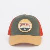 Old Khaki Headwear | Men'S Griffin Retro Badge Trucker Cap Orange