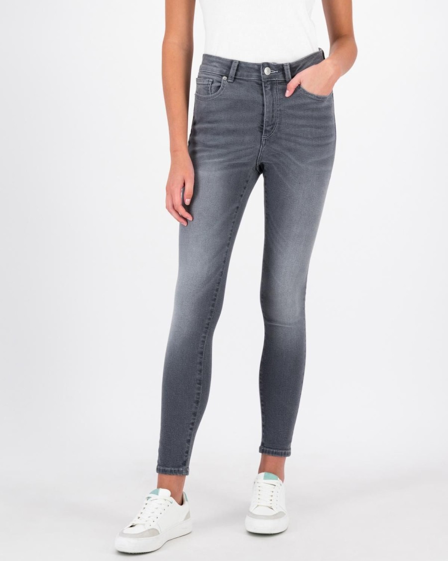 Old Khaki Denim | Women'S Abbey Skinny Denim Grey