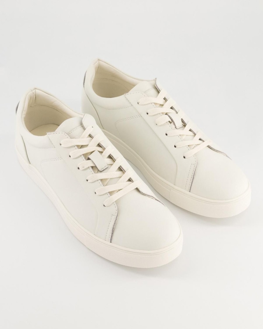 Old Khaki Sneakers | Men'S Shaka Leather Sneaker White