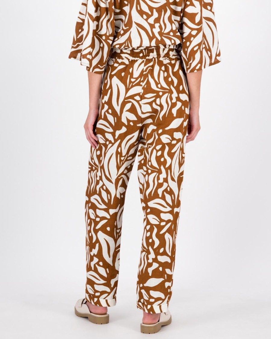 Old Khaki Pants | Women'S Juliette Printed Pants Camel