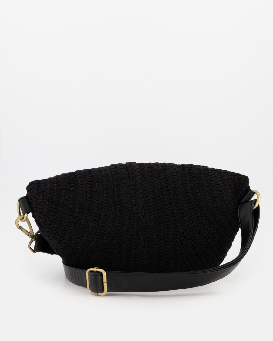 Old Khaki Bags & Purses | Uni Phelida Crochet Crossbody Bag Black