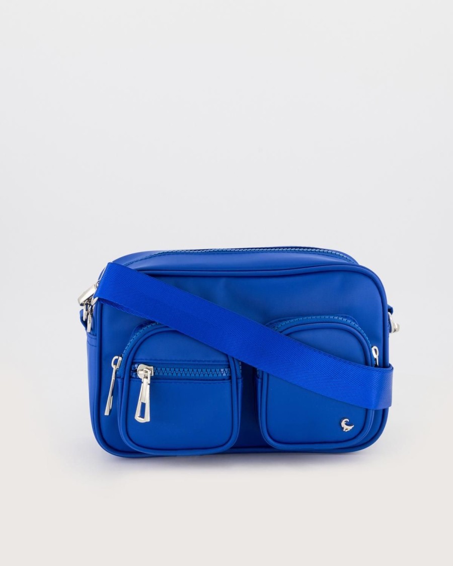 Old Khaki Bags & Purses | Women'S Elia Double Pocket Crossbody Bag Cobalt