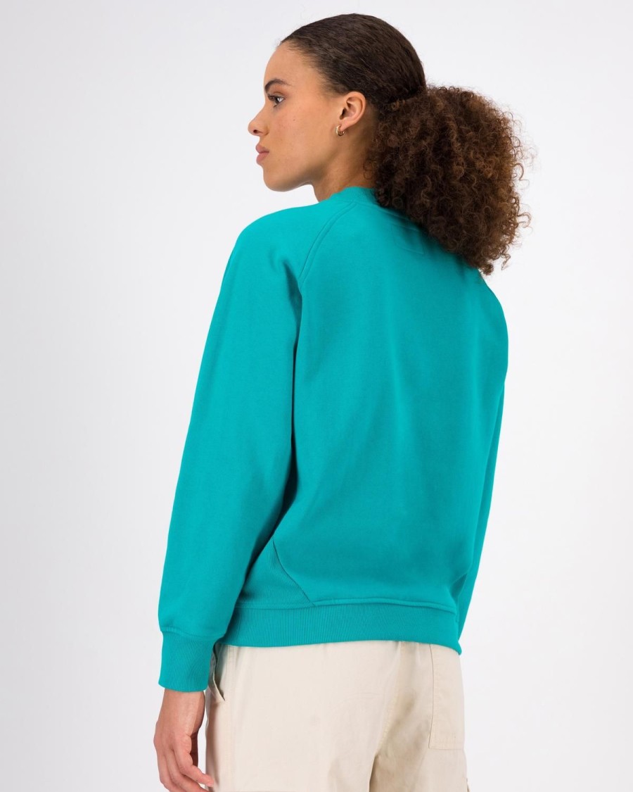 Old Khaki Knitwear & Sweats | Women'S Cayla Embossed Sweat Aqua