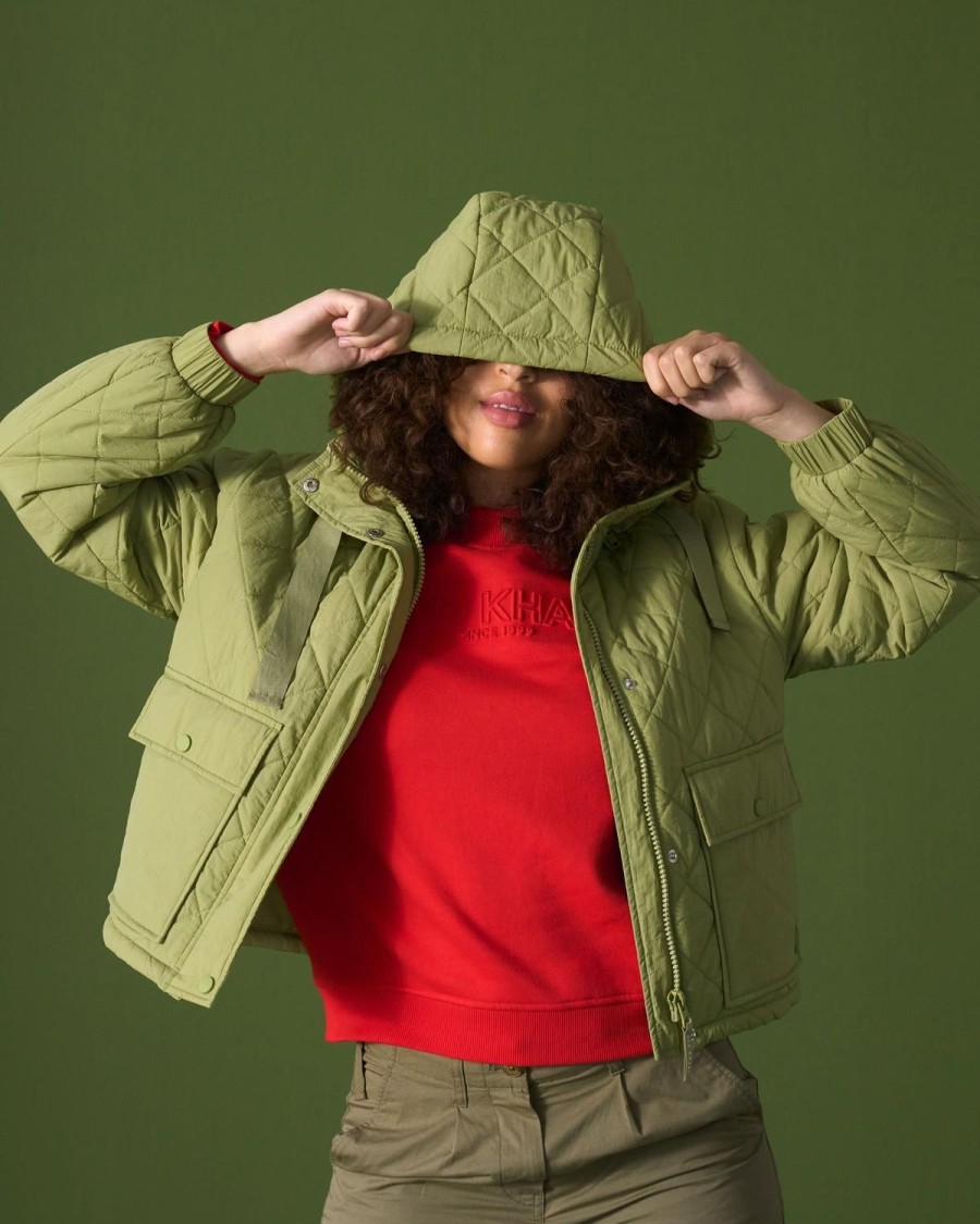 Old Khaki Jackets | Women'S Mara Puffer Jacket Olive