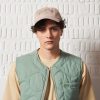 Old Khaki Headwear | Men'S Orson Side Badge Peak Cap Stone