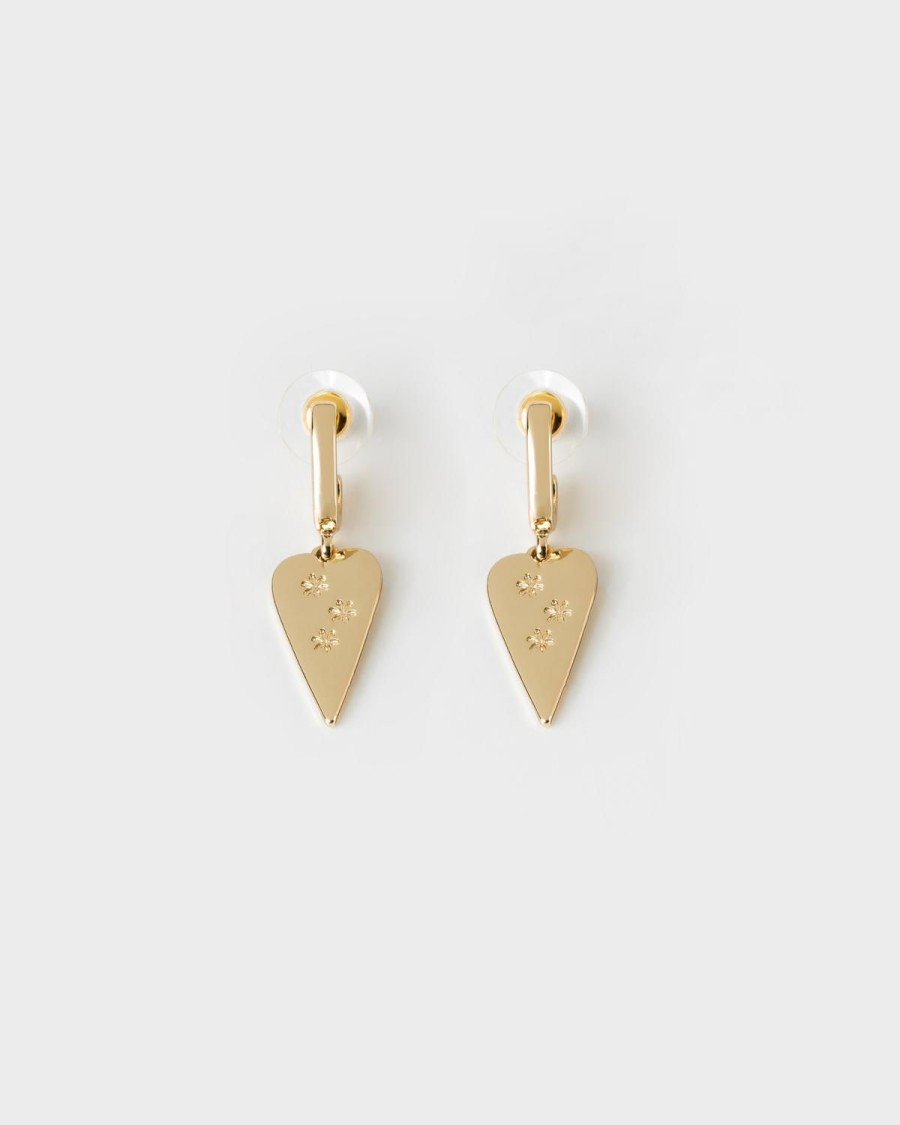 Old Khaki Jewellery | Women'S Modern Heart-Eye Earrings Camo